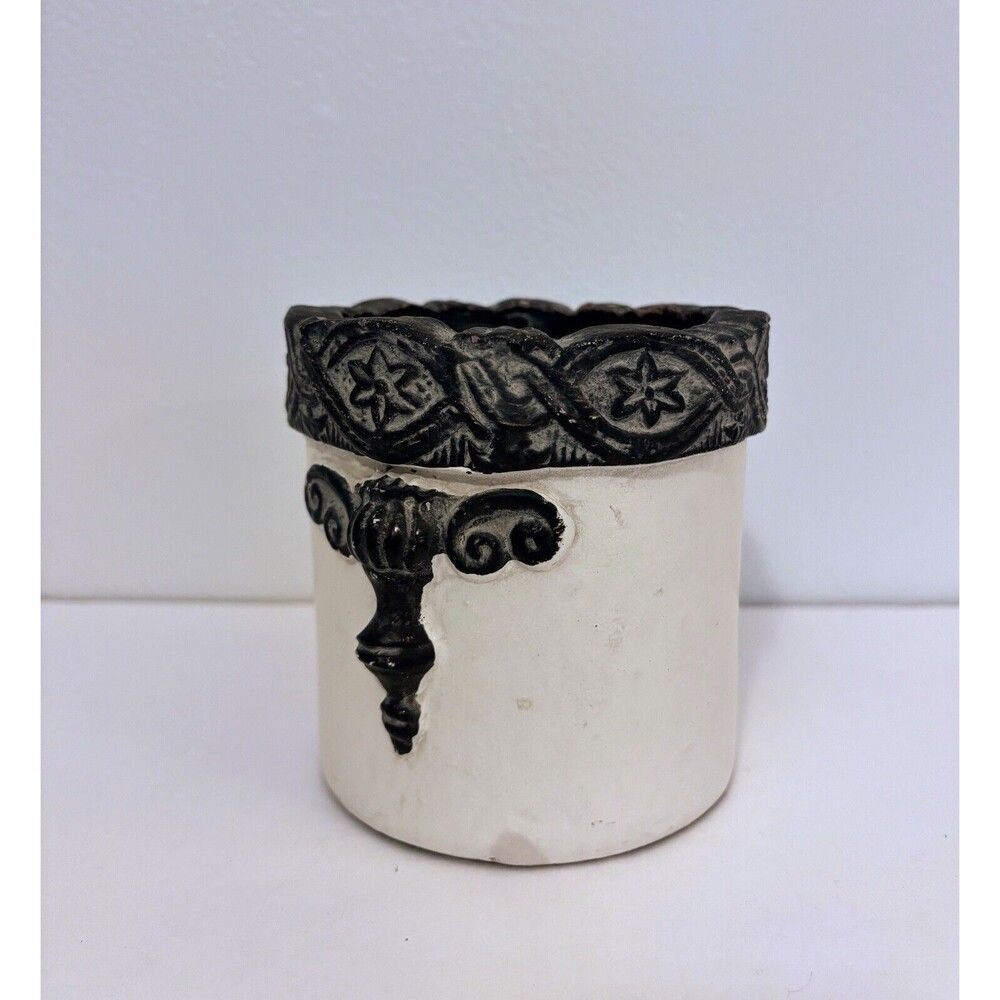 PTMD Collection Pottery Small Pot Cream Brown made in France